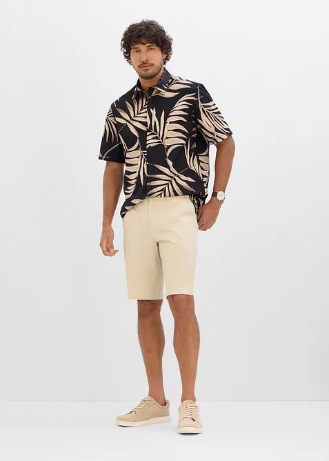 Kort&auml;rmad skjorta i ekologisk bomull, bonprix