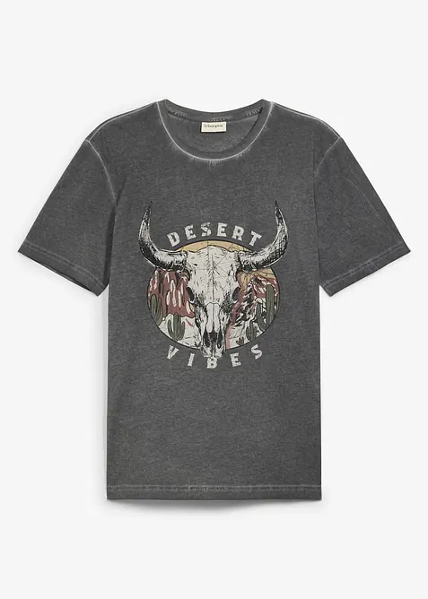 T-shirt med tv&auml;ttad look i ekologisk bomull, bonprix