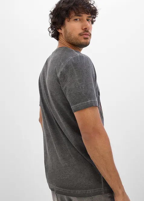 T-shirt med tv&auml;ttad look i ekologisk bomull, bonprix