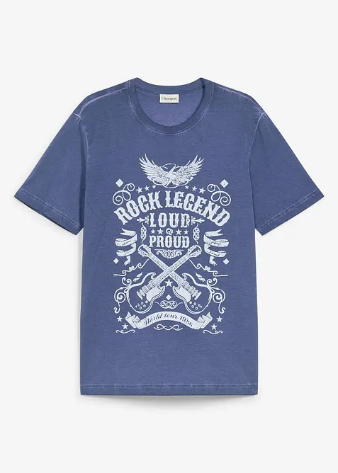 T-shirt med tv&auml;ttad look i ekologisk bomull, bonprix