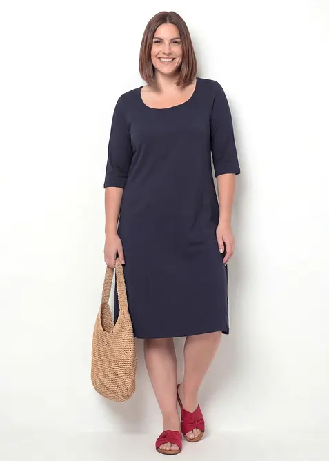 Jerseykl&auml;nning av ekologisk bomull, bonprix