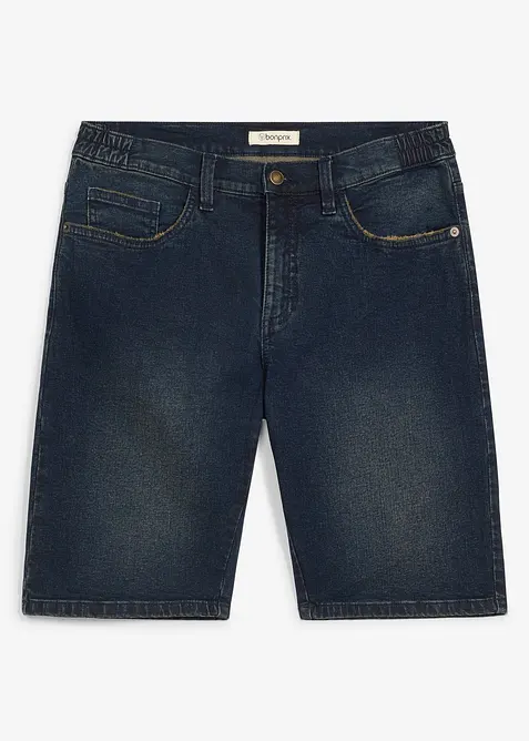 Jeansshorts med res&aring;rmidja, Relaxed Fit, bonprix