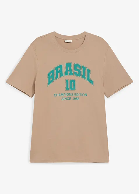 T-shirt av bomull med Brasil-tryck, bonprix
