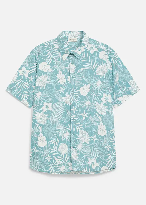 Kort&auml;rmad skjorta i ekologisk bomull, bonprix