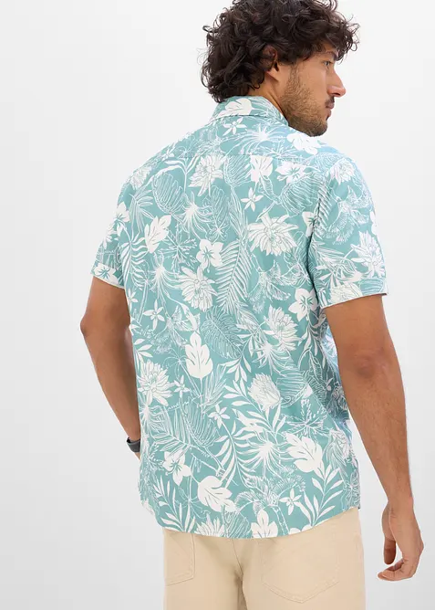 Kort&auml;rmad skjorta i ekologisk bomull, bonprix