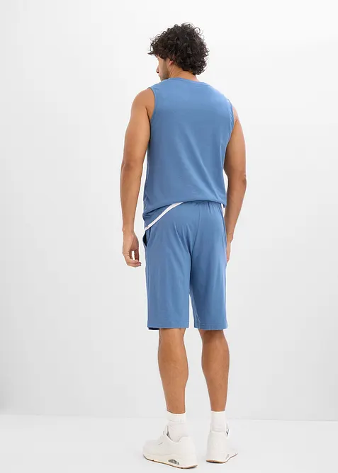 Linne och shorts av ekologisk bomull (2 delar), bonprix