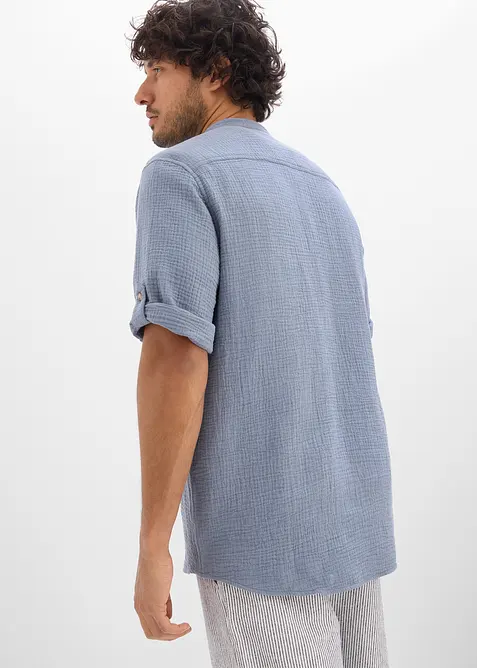 Skjorta av luftig muslin, bonprix