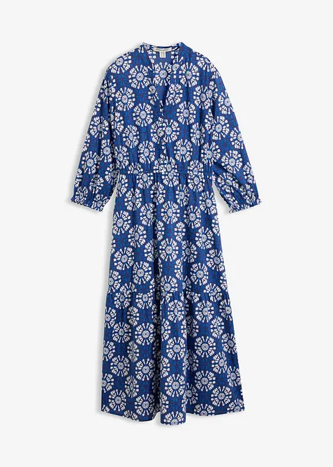 Vid maxikl&auml;nning i bomullsjersey med fickor, bonprix