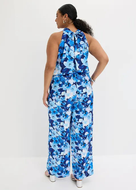 Jumpsuit i gl&auml;nsande satin, bonprix