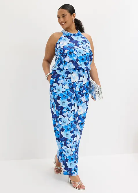 Jumpsuit i gl&auml;nsande satin, bonprix