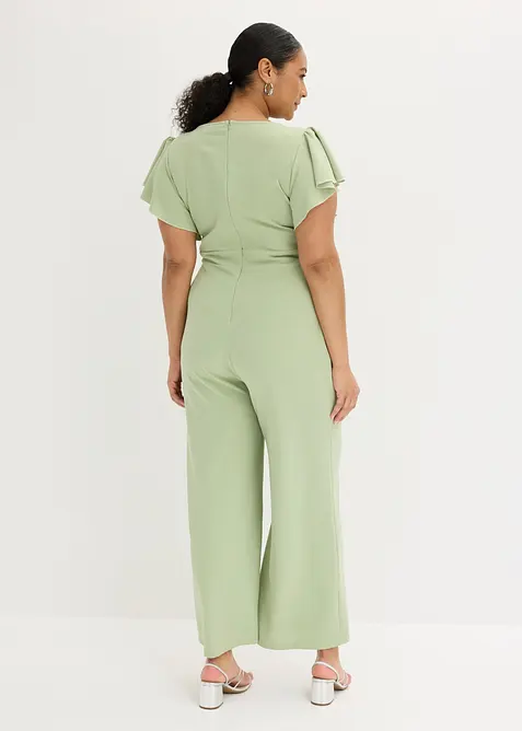 Jumpsuit i kr&auml;pp med struktur, bonprix