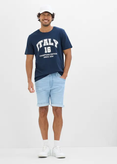 T-shirt i bomull med Italien-tryck, bonprix