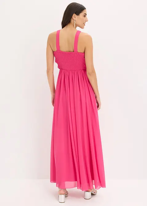 Maxikl&auml;nning i fintr&aring;dig chiffong med drapering, bonprix