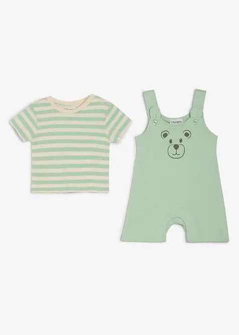 T-shirt + h&auml;ngselshorts (2-pack), bonprix