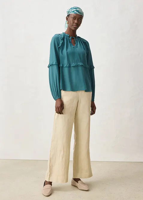 Tunika med sidenandel, bonprix