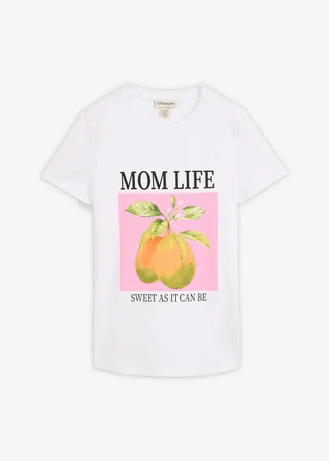 Mamma-/amningstopp i oversizemodell, ekologisk bomull, bonprix