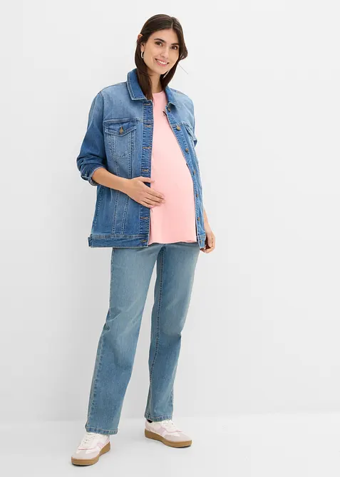 Mamma-/amningstopp med ekologisk bomull, oversizemodell, bonprix