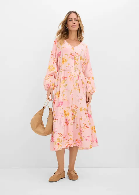 Midikl&auml;nning av mjuk viskosmix, bonprix