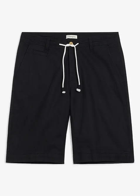 Bermudas i luftig linnemix, normal passform, bonprix