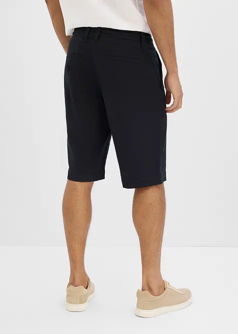 Bermudas i luftig linnemix, normal passform, bonprix