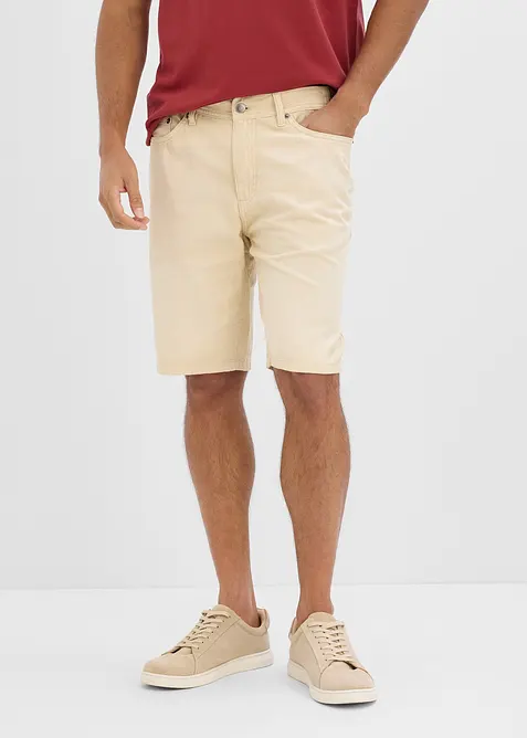 L&auml;tta shorts med res&aring;rmidja, av colored denom, Regular Fit, bonprix
