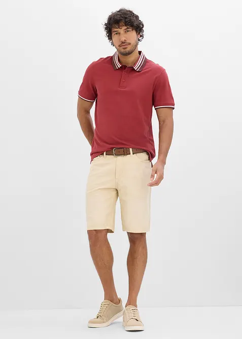 L&auml;tta shorts med res&aring;rmidja, av colored denom, Regular Fit, bonprix