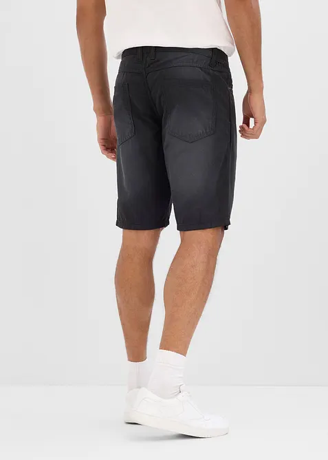 L&auml;tta shorts med res&aring;rmidja, av colored denim, Regular Fit (2-pack), bonprix