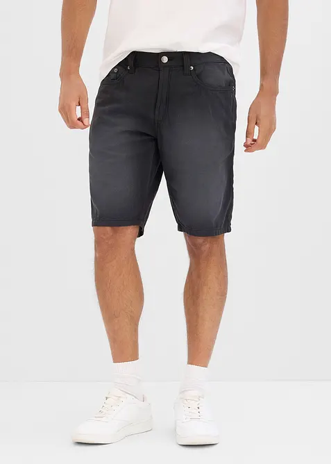 L&auml;tta shorts med res&aring;rmidja, av colored denim, Regular Fit (2-pack), bonprix