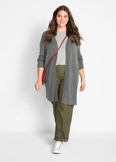 L&aring;ng cardigan, l&aring;ng&auml;rmad, bonprix