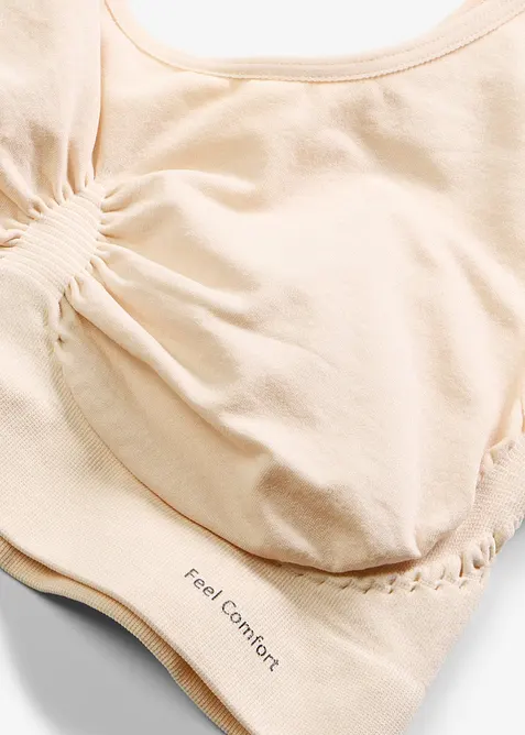 S&ouml;ml&ouml;s BH-topp fr&aring;n Feel Comfort (2-pack), bonprix