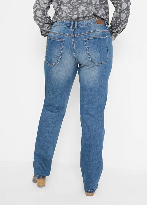 Straight Jeans Mid Waist, Stretch, bonprix