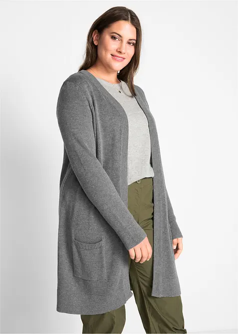 L&aring;ng cardigan, l&aring;ng&auml;rmad, bonprix