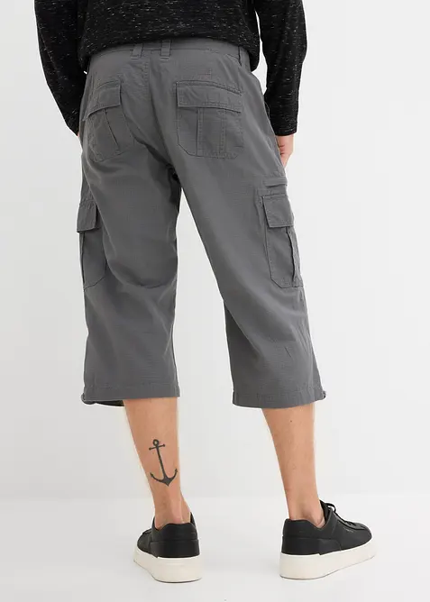 L&aring;nga cargoshorts av ren bomull, normal passform, bonprix