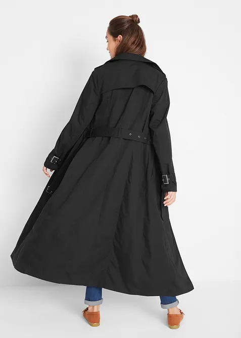 L&aring;ng trenchcoat med midjeb&auml;lte, bonprix