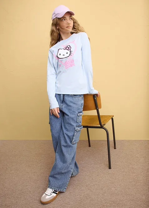 L&aring;ng&auml;rmad Hello Kitty-topp i bomull, Hello Kitty