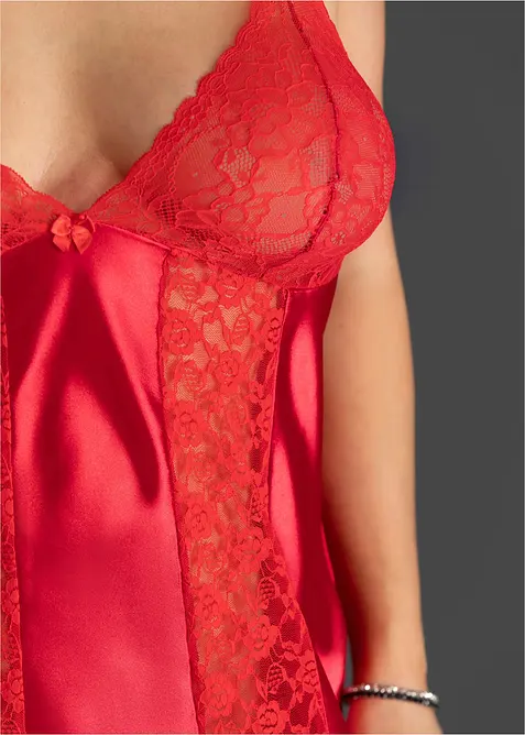 Neglig&eacute; i satin, bonprix