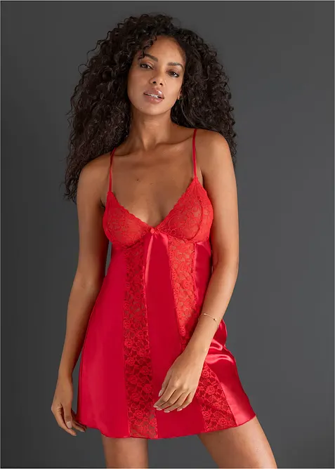 Neglig&eacute; i satin, bonprix