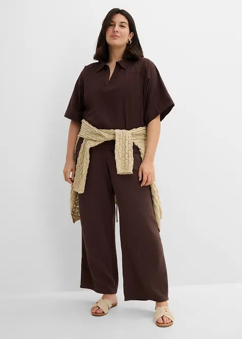 Byxa i bomullsmuslin, bonprix