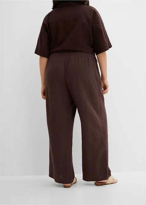 Byxa i bomullsmuslin, bonprix