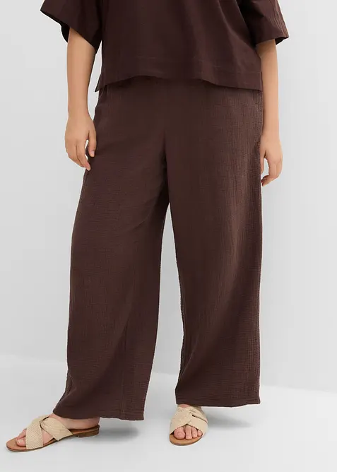 Byxa i bomullsmuslin, bonprix