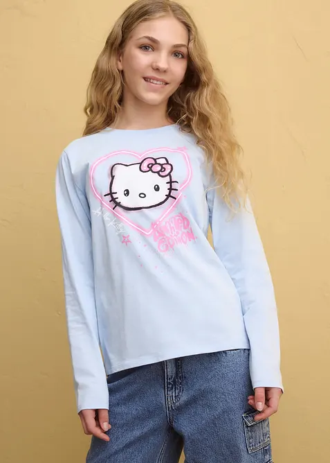 L&aring;ng&auml;rmad Hello Kitty-topp i bomull, Hello Kitty