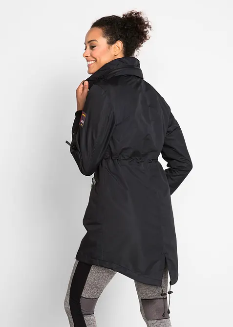 Vattent&auml;t funktionskappa med huva och 2-i-1-look, bonprix