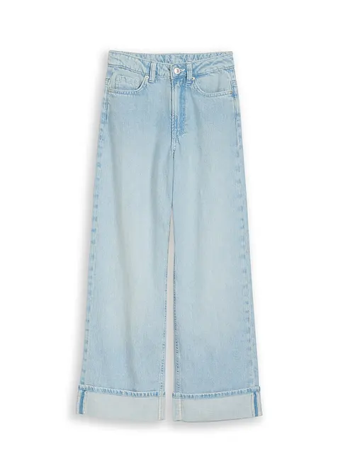 Wide Leg Jeans Mid Waist fr&aring;n Tom Tailor, Tom Tailor