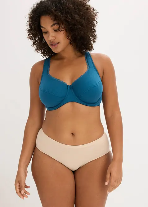 BH med bygel i ekologisk bomull (3-pack), bonprix