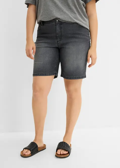 Jeansshorts med Mid Waist, bonprix