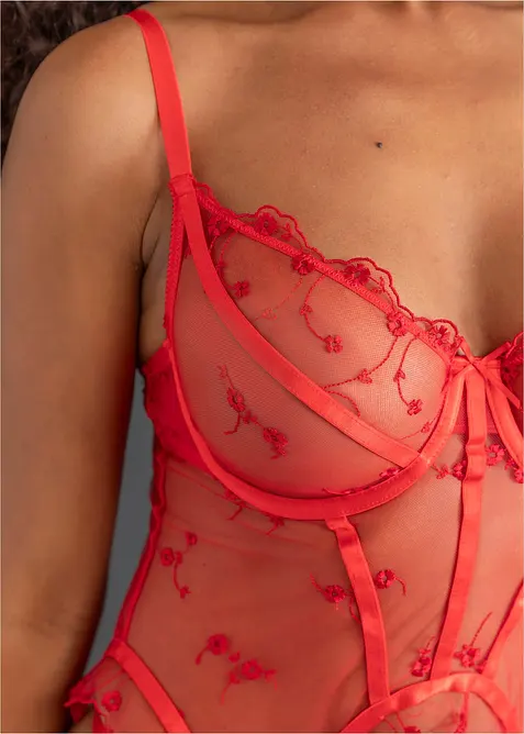 Korsett och tangastringtrosa (2 delar), bonprix