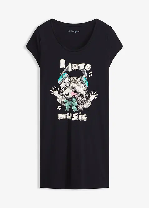 Kort nattlinne av ekologisk bomull, bonprix