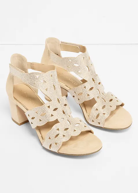 Sandalett med blockklack fr&aring;n Marco Tozzi, Marco Tozzi