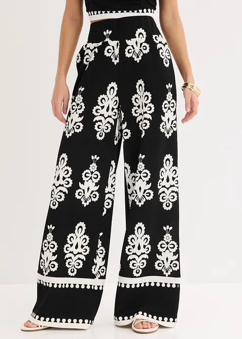 Jerseybyxa med h&ouml;g midja, bonprix