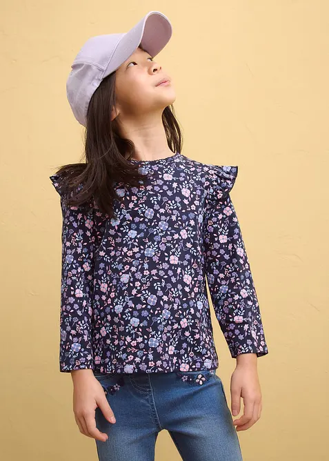 L&aring;ng&auml;rmad topp av ekologisk bomull (3-pack), bonprix